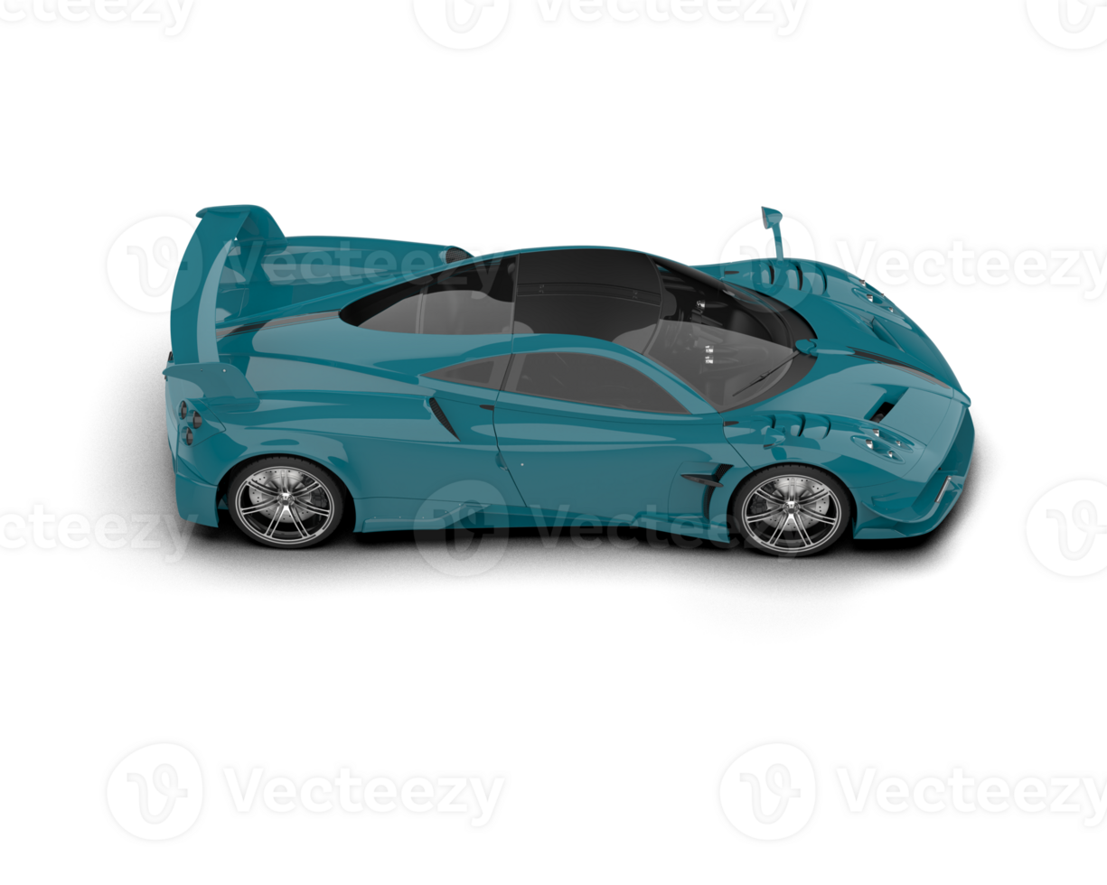 Realistic sport car isolated on background. 3d rendering - illustration png