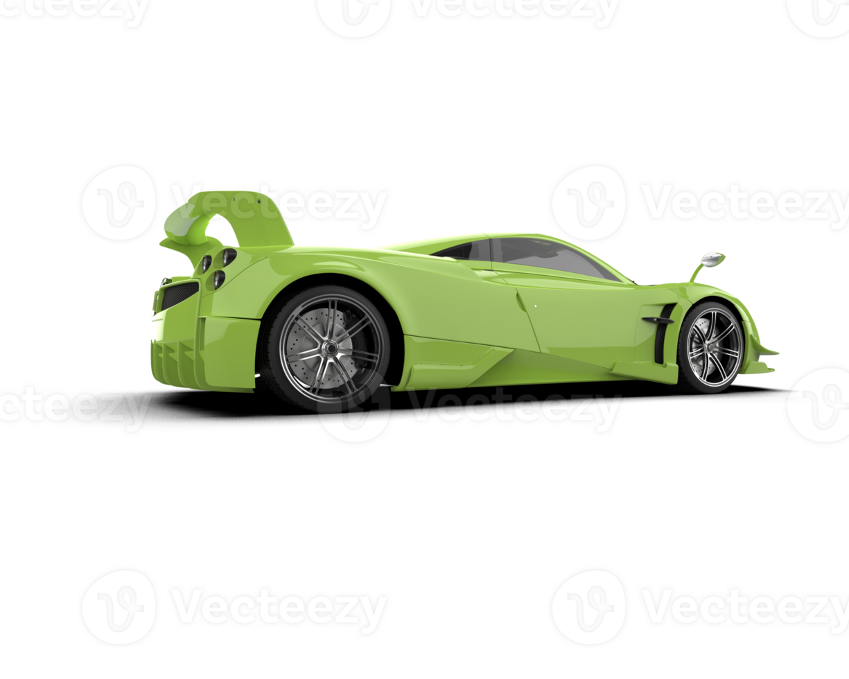 Realistic sport car isolated on background. 3d rendering - illustration png