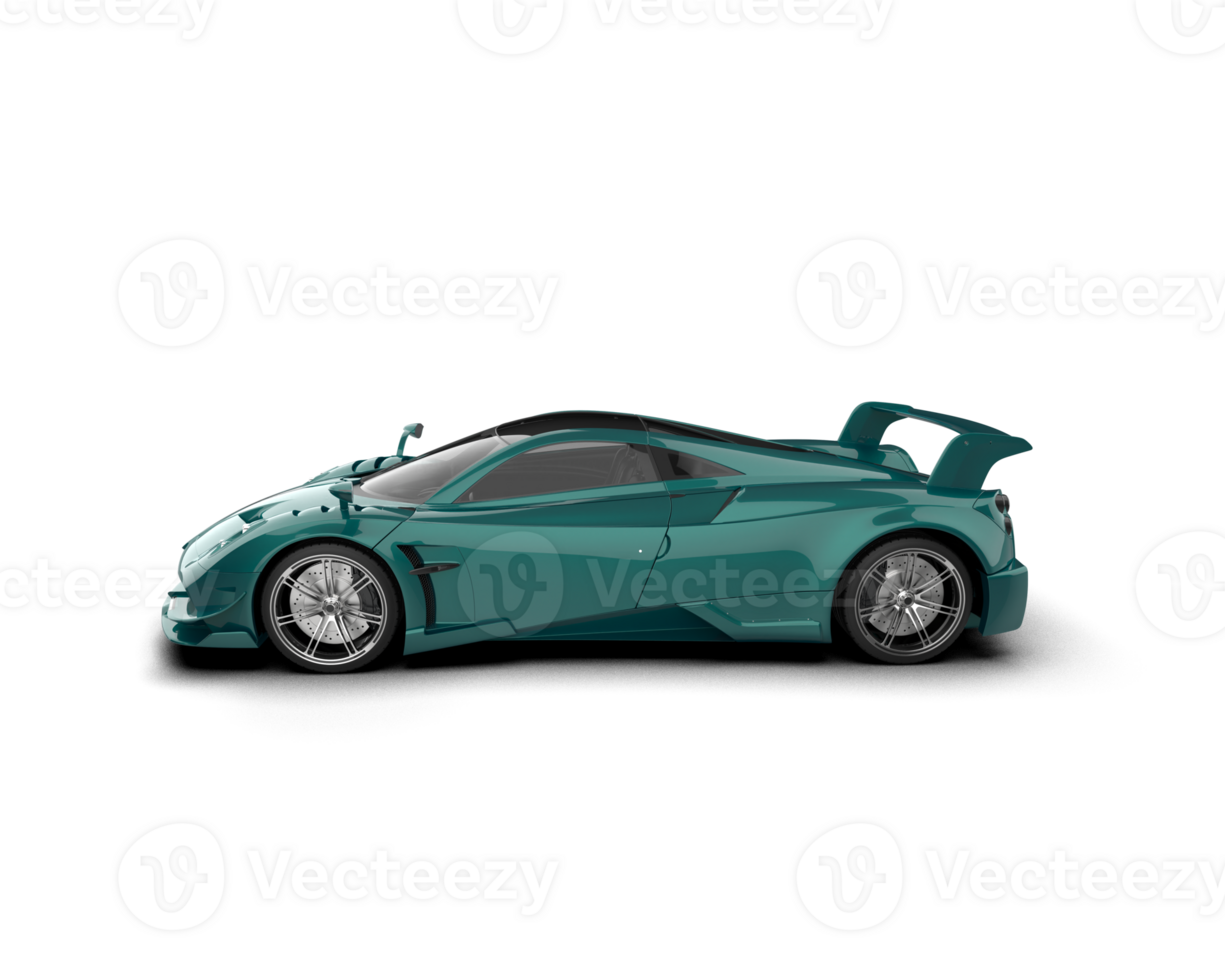 Realistic sport car isolated on background. 3d rendering - illustration png