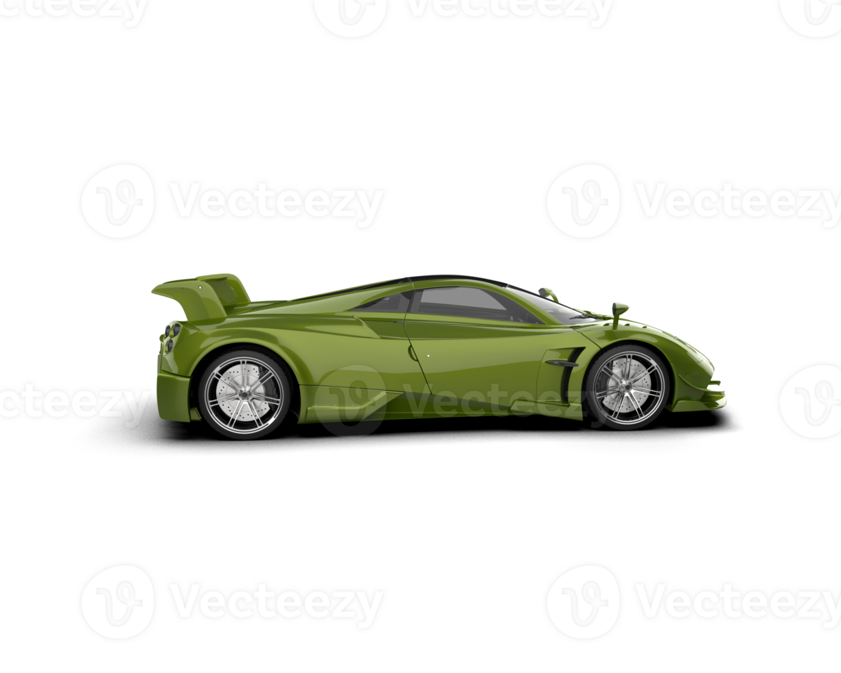 Realistic sport car isolated on background. 3d rendering - illustration png