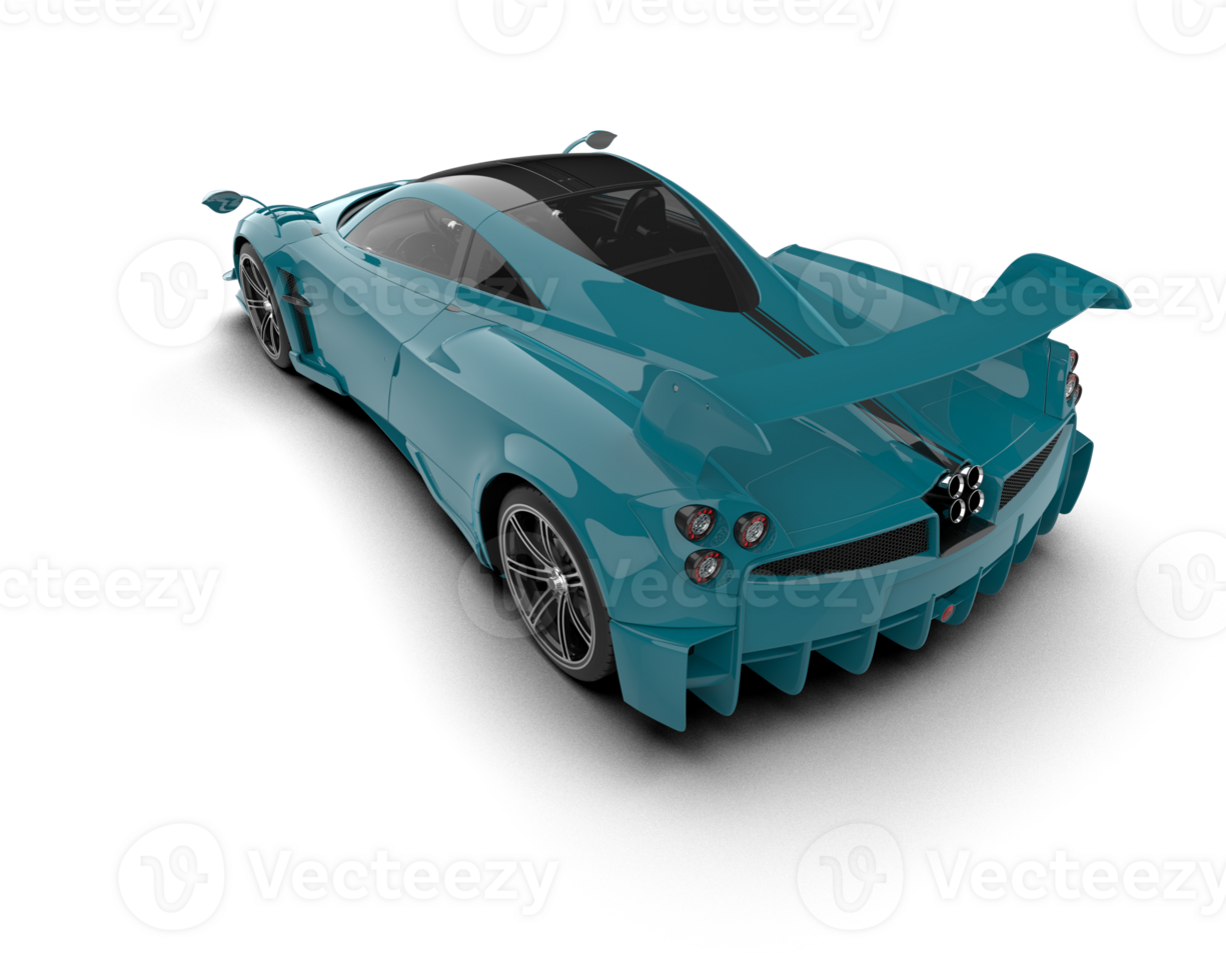 Realistic sport car isolated on background. 3d rendering - illustration png