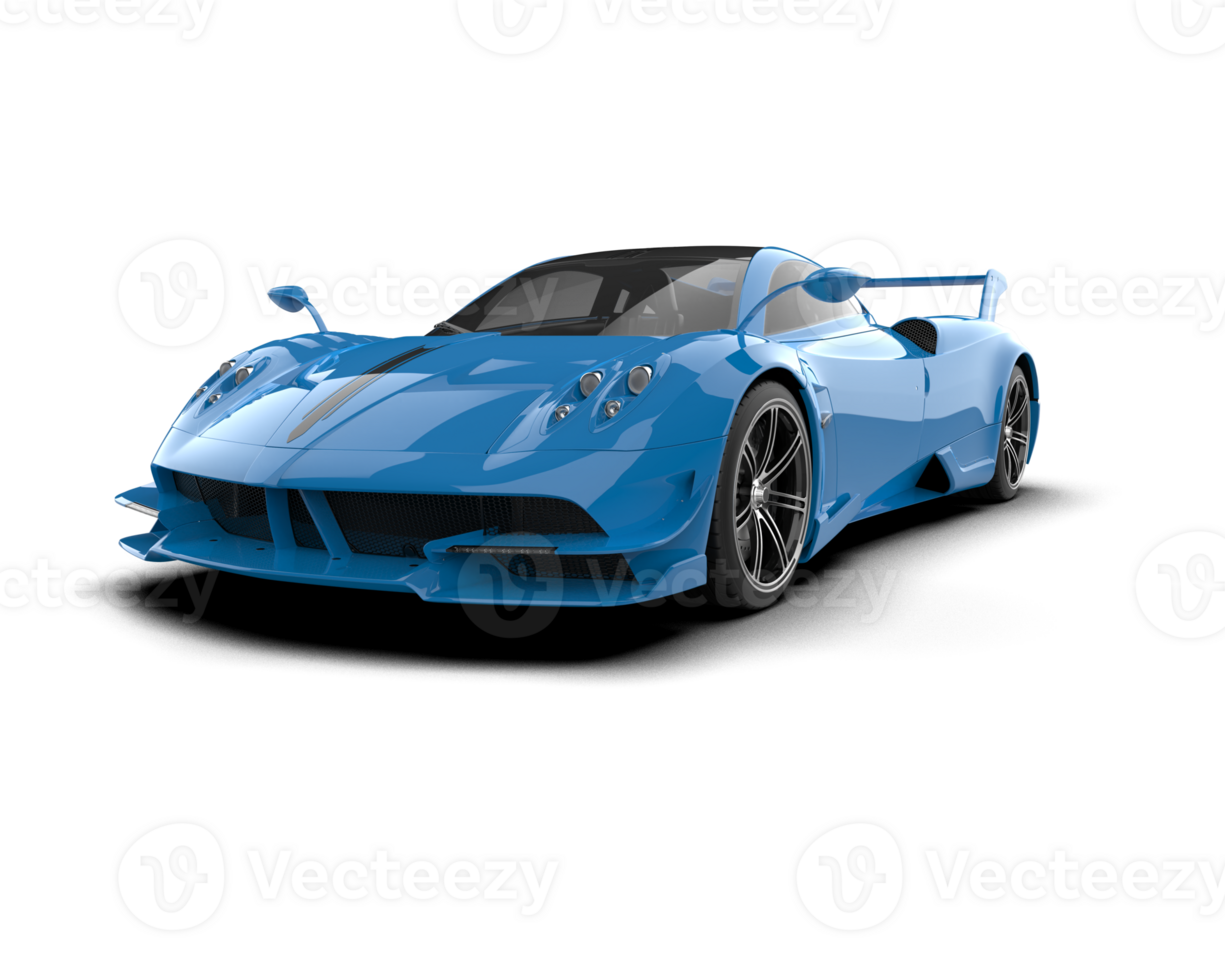 Realistic sport car isolated on background. 3d rendering - illustration png