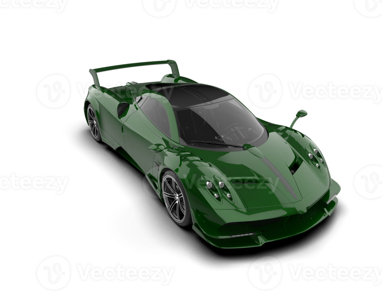 Realistic sport car isolated on background. 3d rendering - illustration png