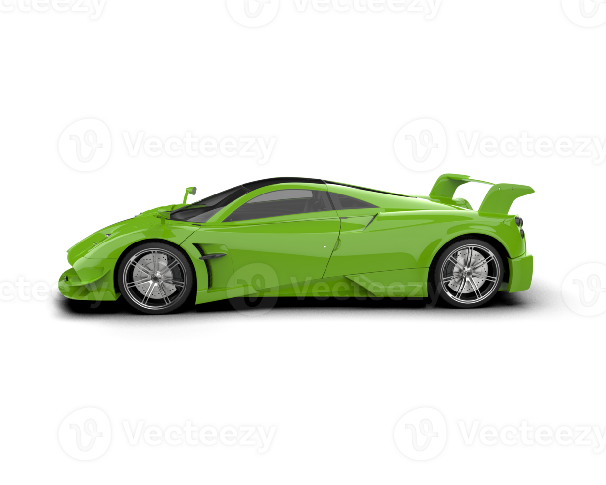 Realistic sport car isolated on background. 3d rendering - illustration png