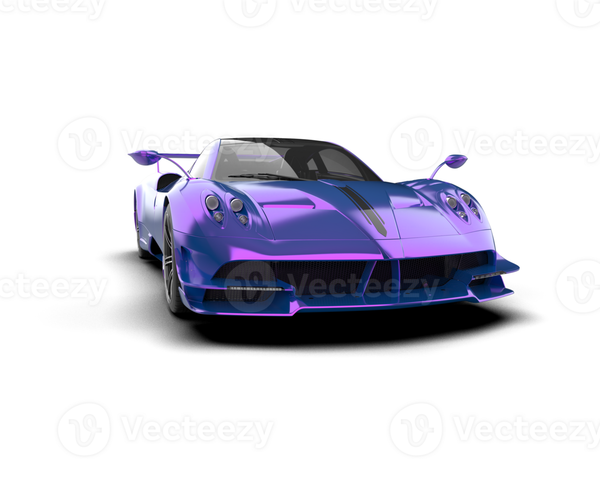 Realistic sport car isolated on background. 3d rendering - illustration png