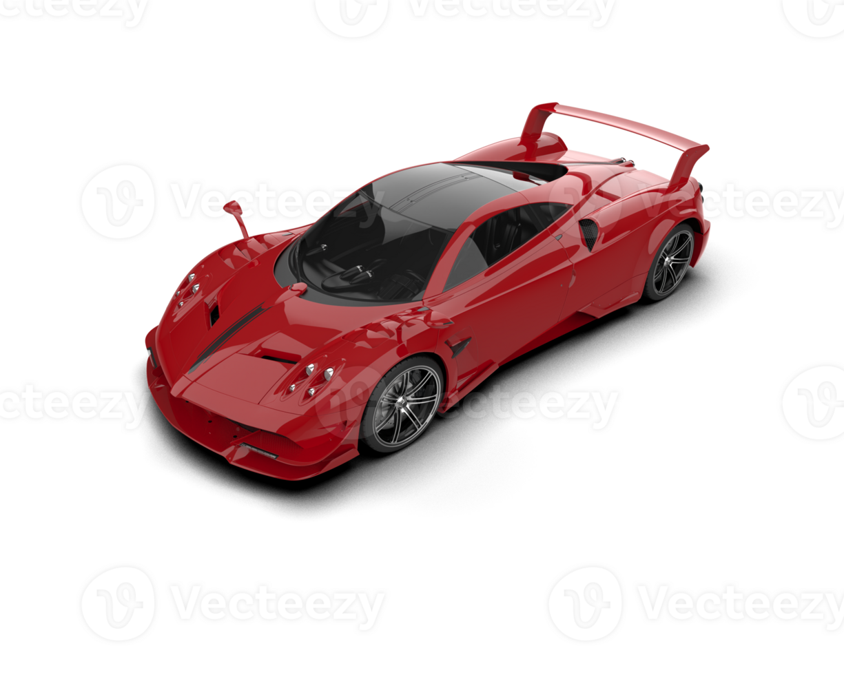 Realistic sport car isolated on background. 3d rendering - illustration png