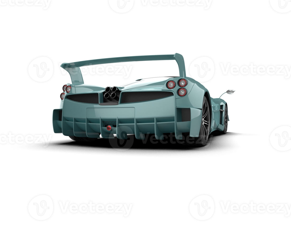 Realistic sport car isolated on background. 3d rendering - illustration png