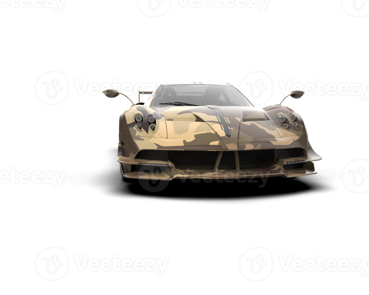 Realistic sport car isolated on background. 3d rendering - illustration png