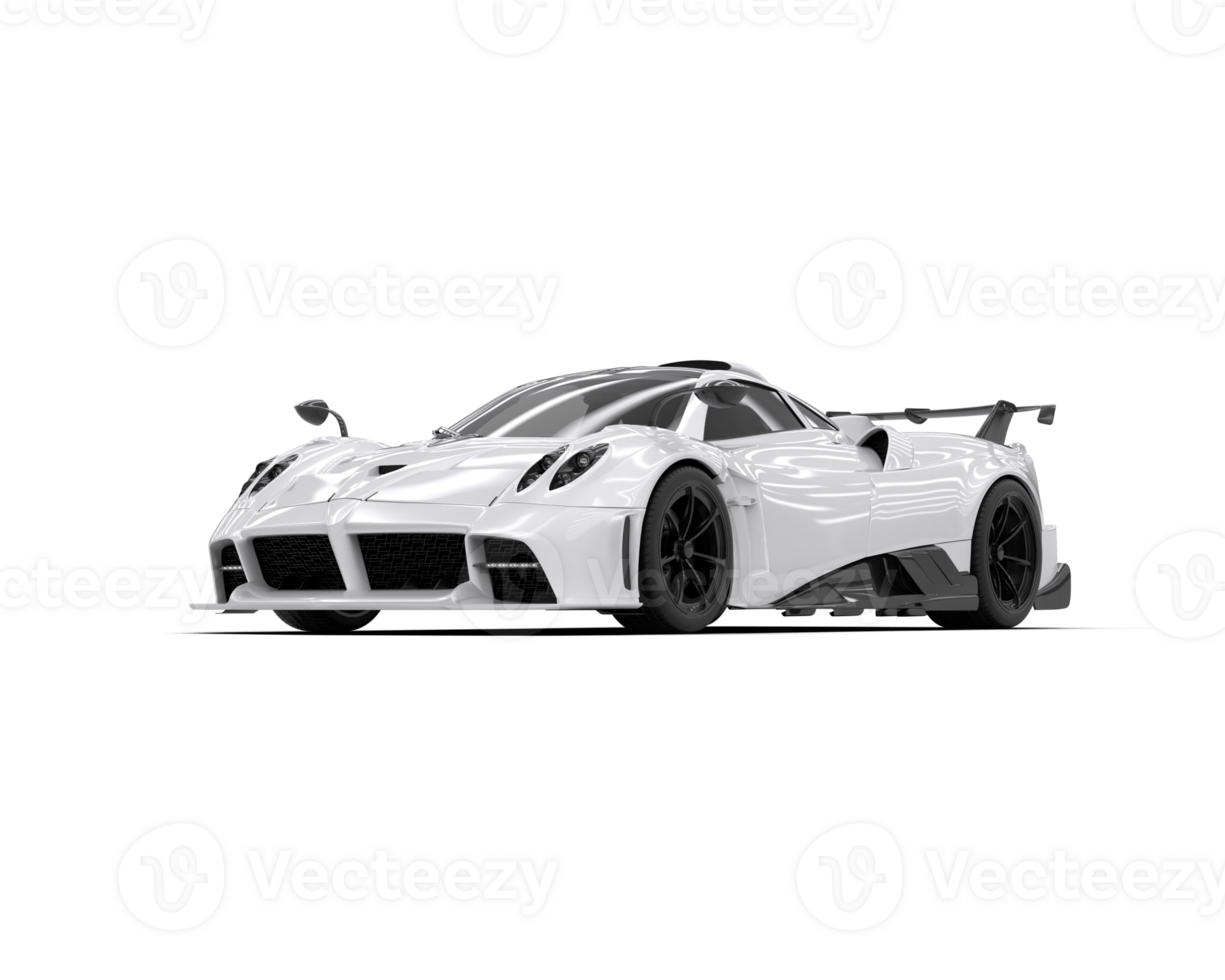 Realistic sport car isolated on background. 3d rendering - illustration png