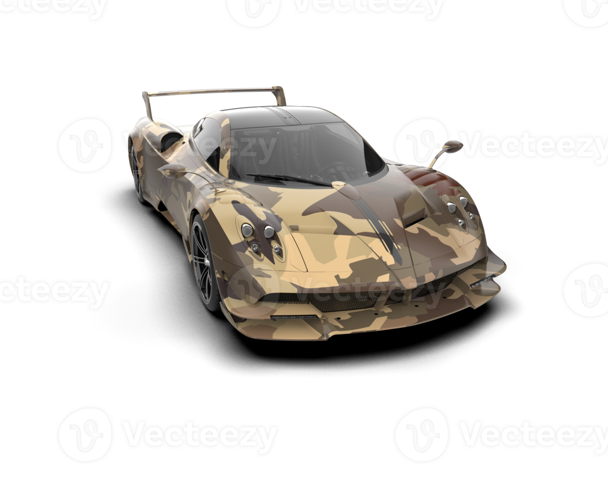Realistic sport car isolated on background. 3d rendering - illustration png