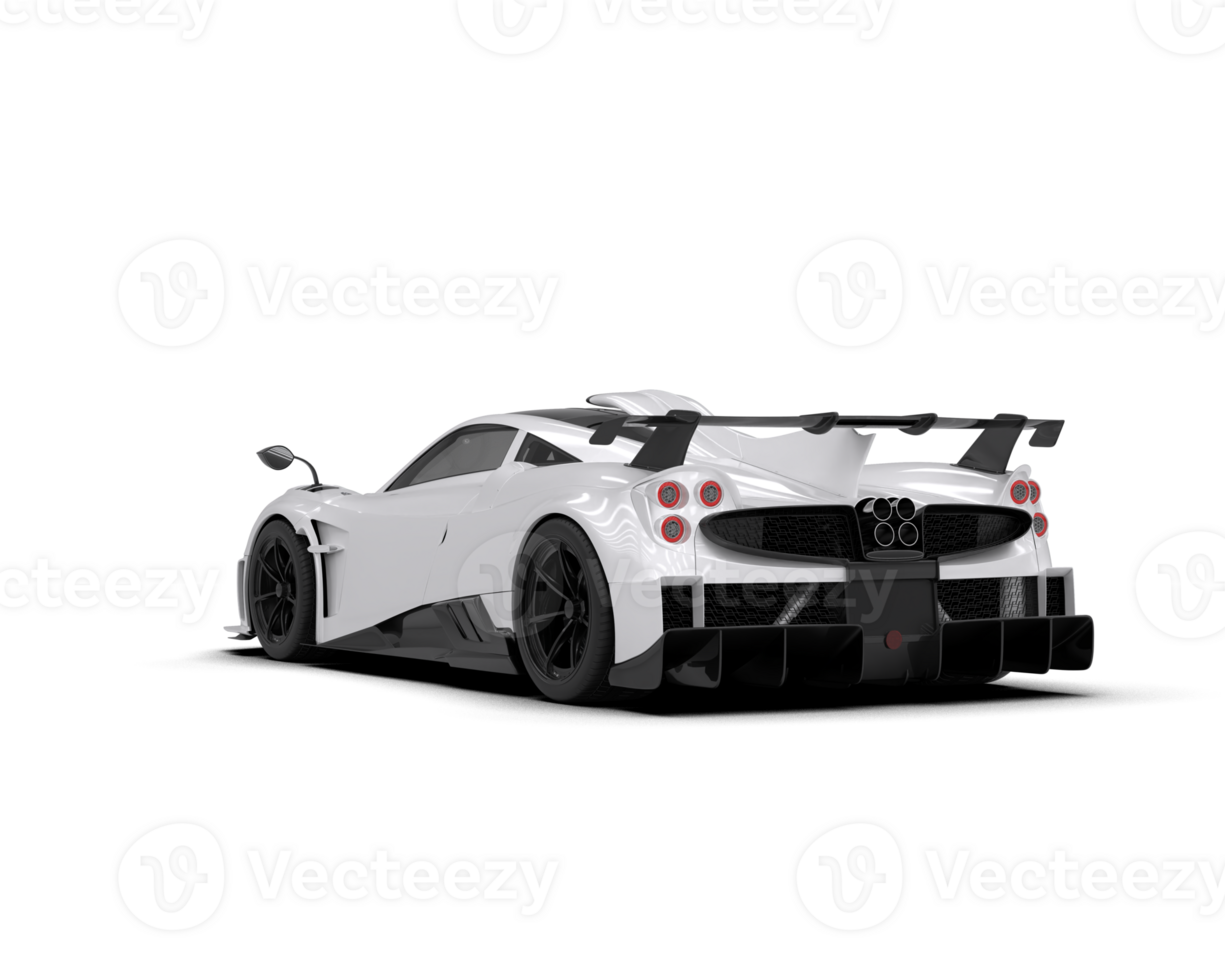 Realistic sport car isolated on background. 3d rendering - illustration png