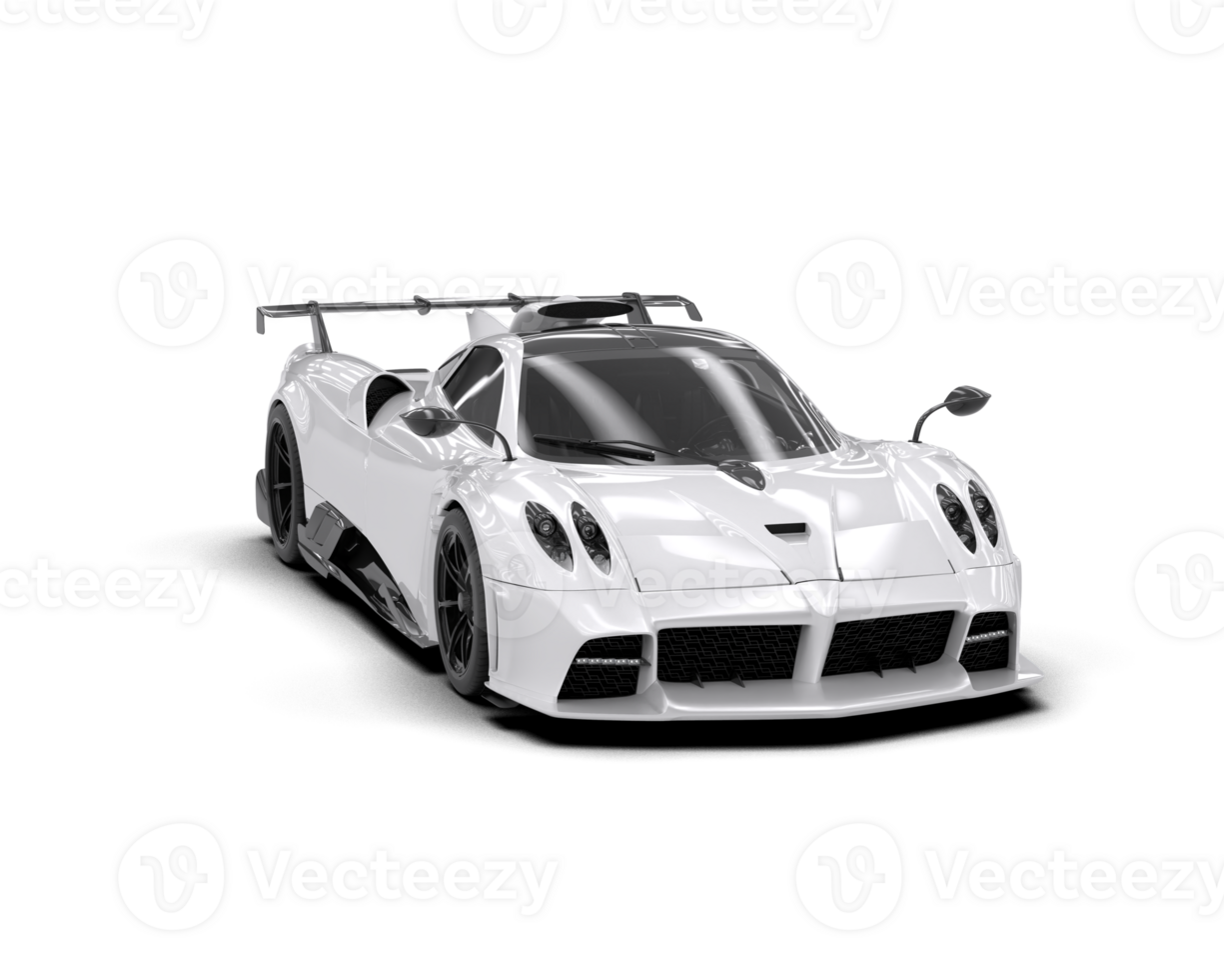 Realistic sport car isolated on background. 3d rendering - illustration png