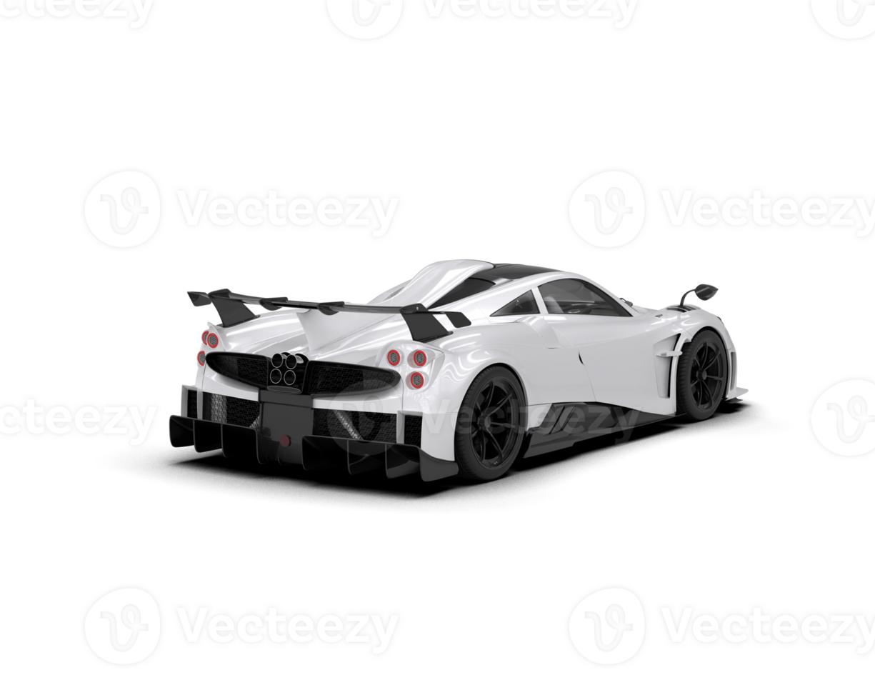 Realistic sport car isolated on background. 3d rendering - illustration png