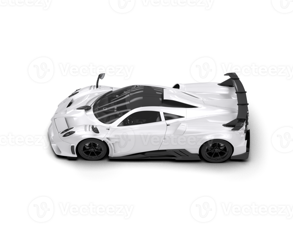 Realistic sport car isolated on background. 3d rendering - illustration png