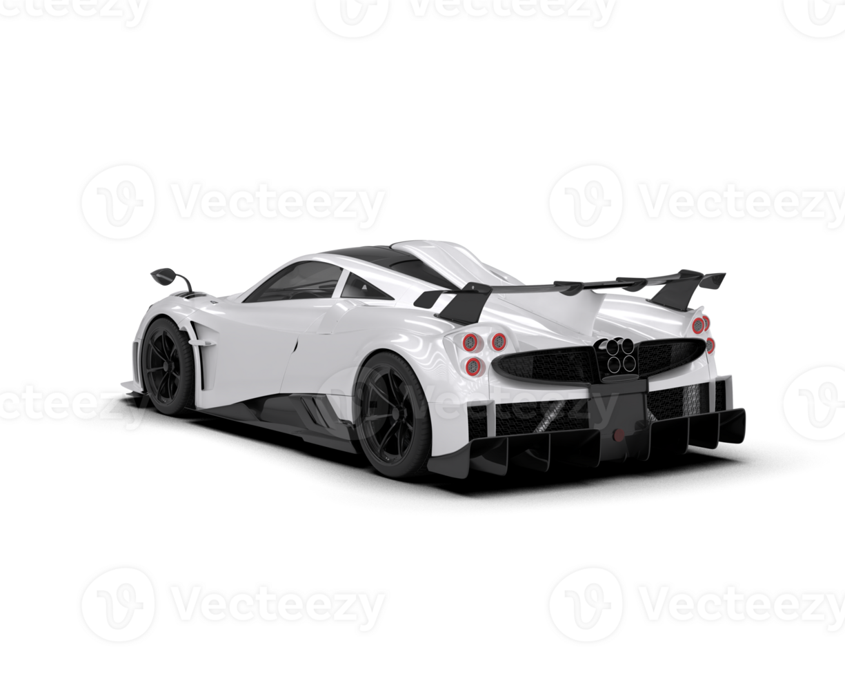 Realistic sport car isolated on background. 3d rendering - illustration png