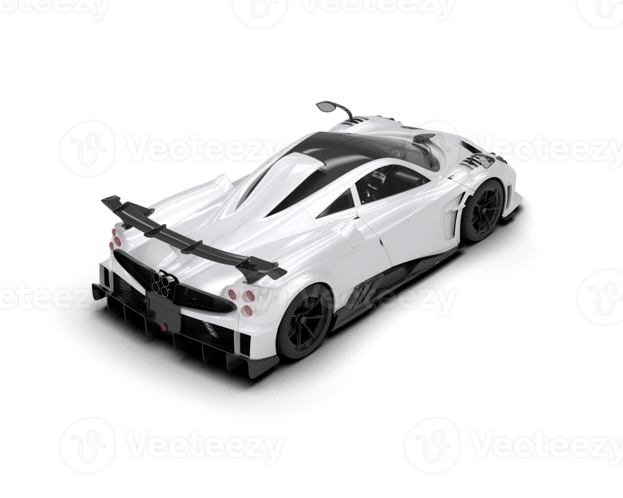 Realistic sport car isolated on background. 3d rendering - illustration png