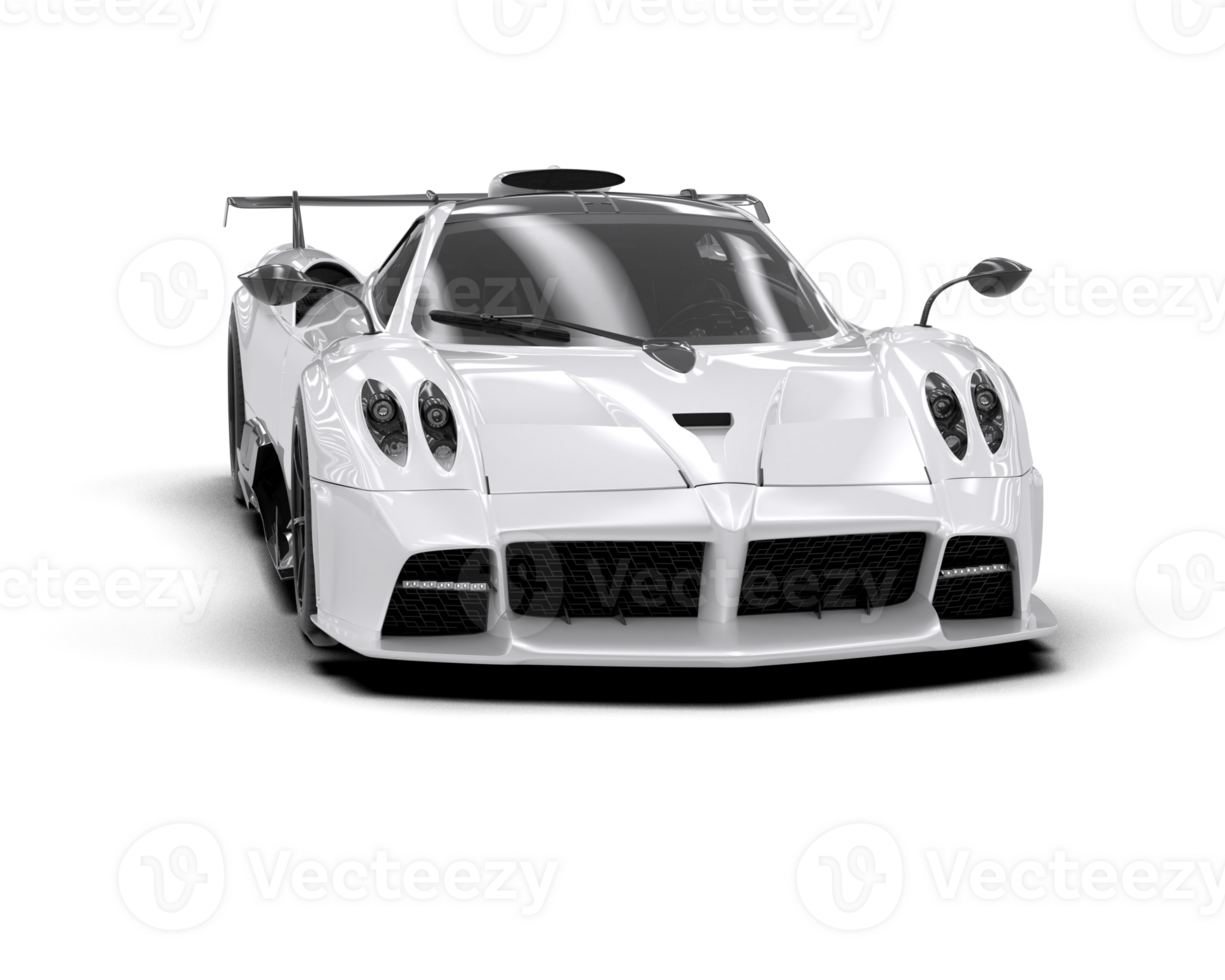 Realistic sport car isolated on background. 3d rendering - illustration png