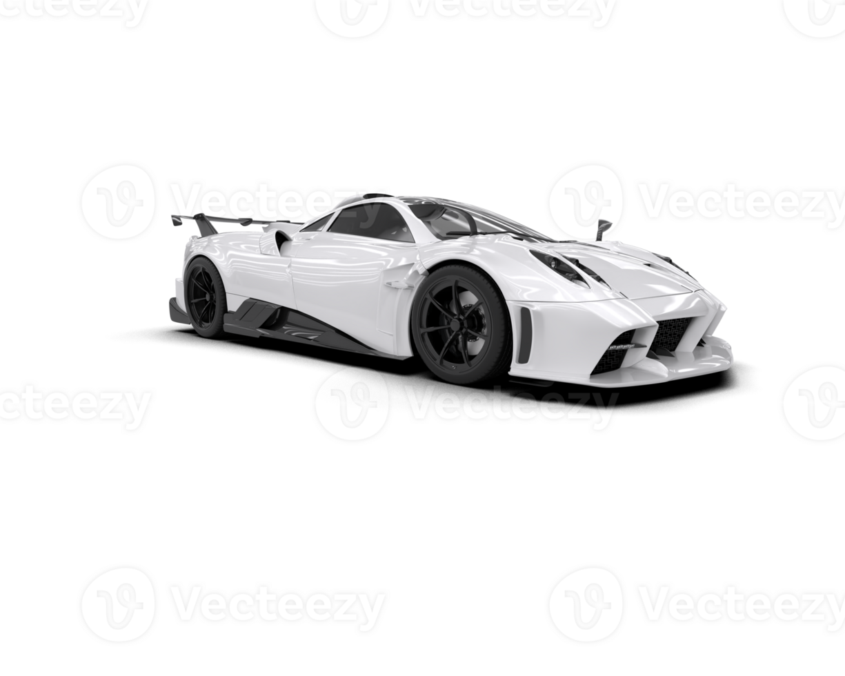 Realistic sport car isolated on background. 3d rendering - illustration png