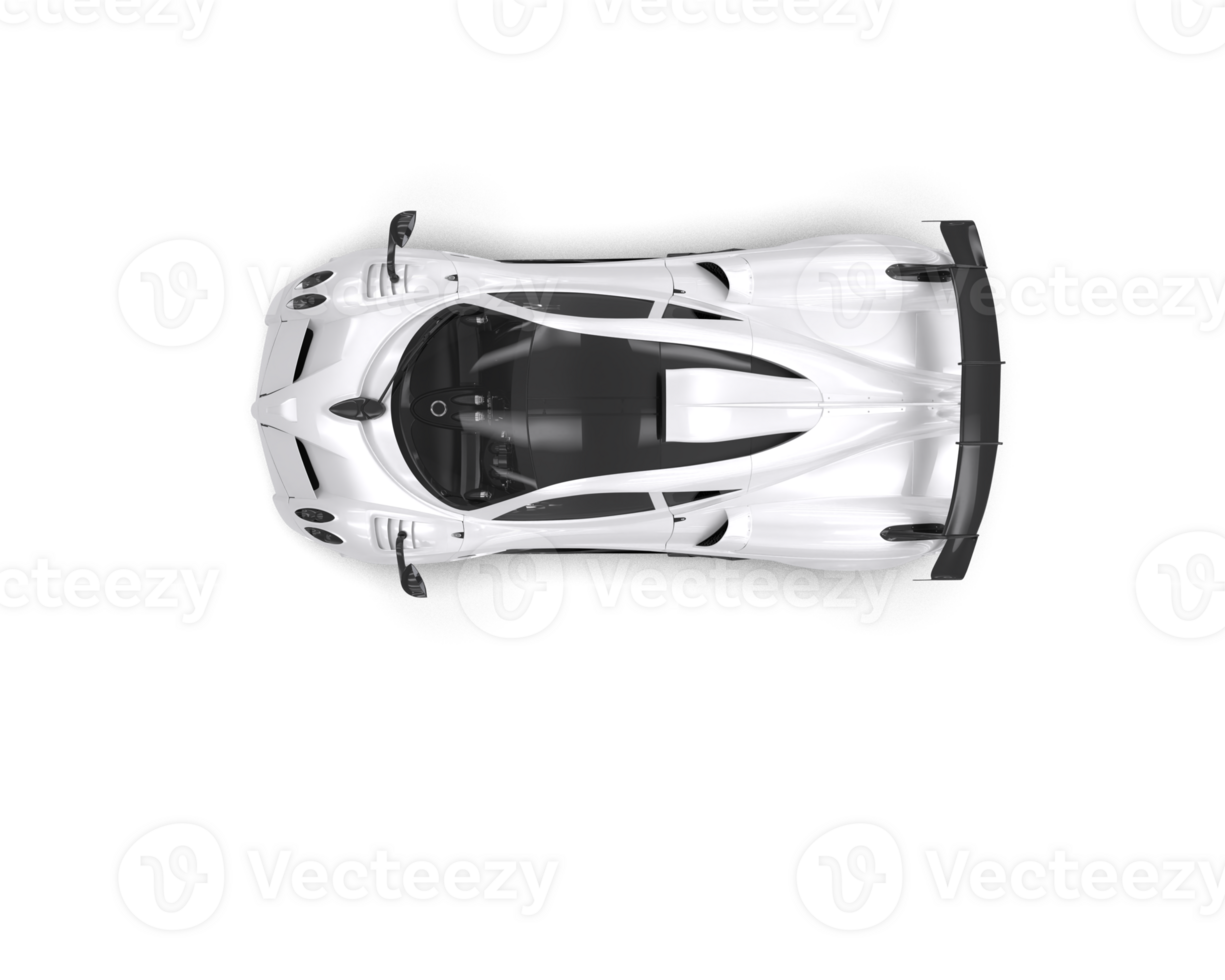 Realistic sport car isolated on background. 3d rendering - illustration png