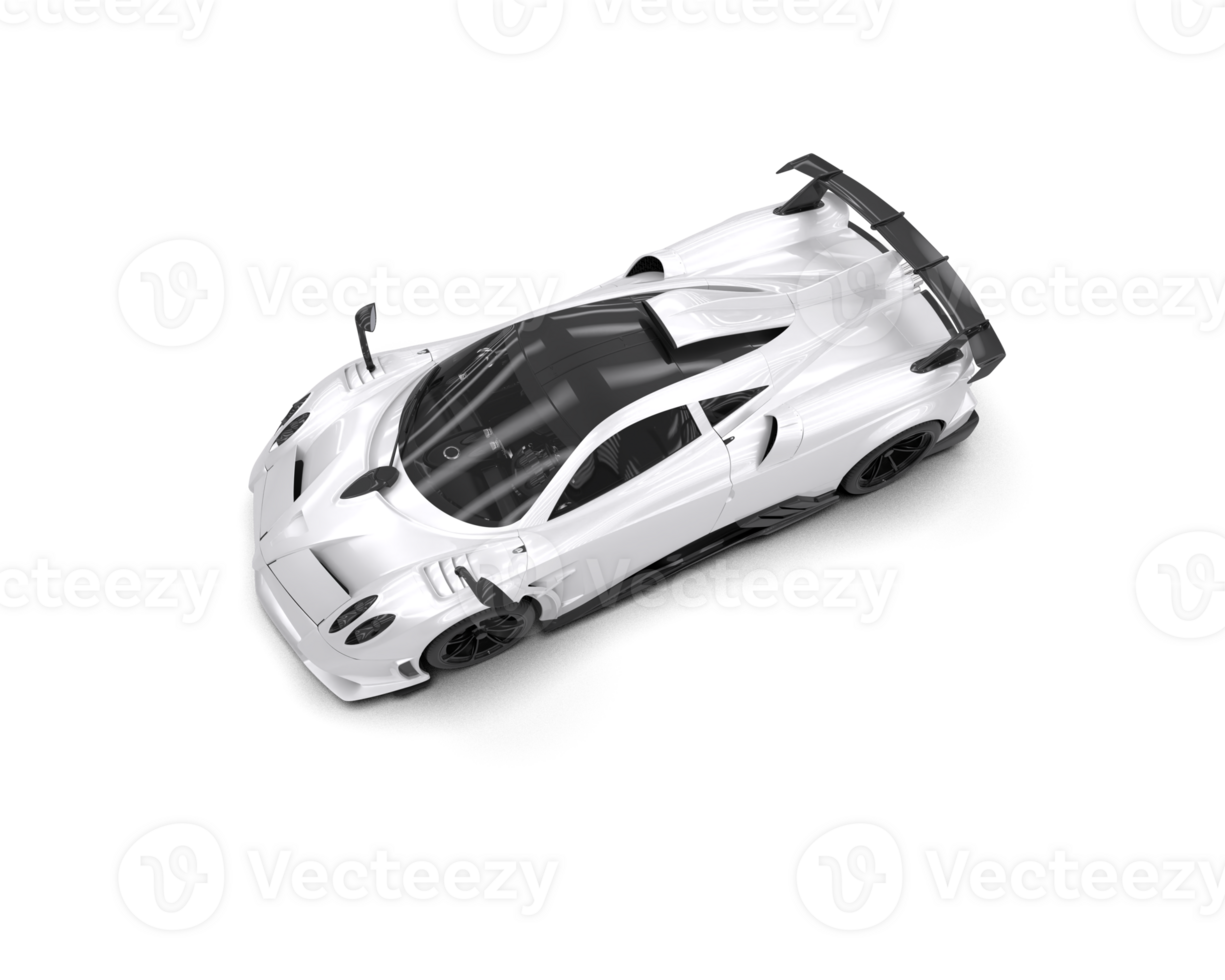 Realistic sport car isolated on background. 3d rendering - illustration png