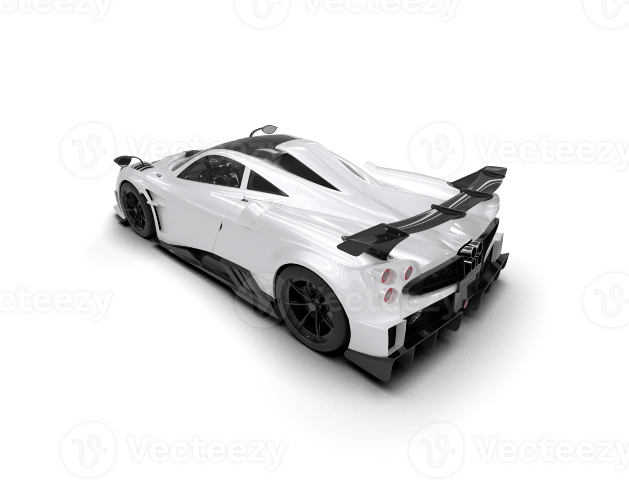 Realistic sport car isolated on background. 3d rendering - illustration png
