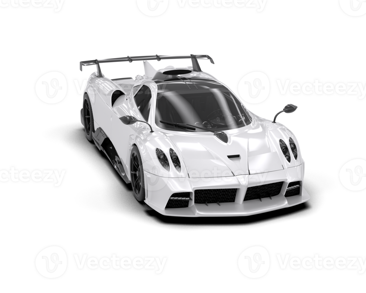 Realistic sport car isolated on background. 3d rendering - illustration png
