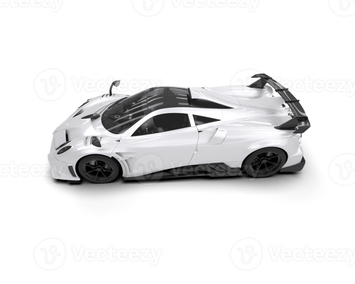 Realistic sport car isolated on background. 3d rendering - illustration png
