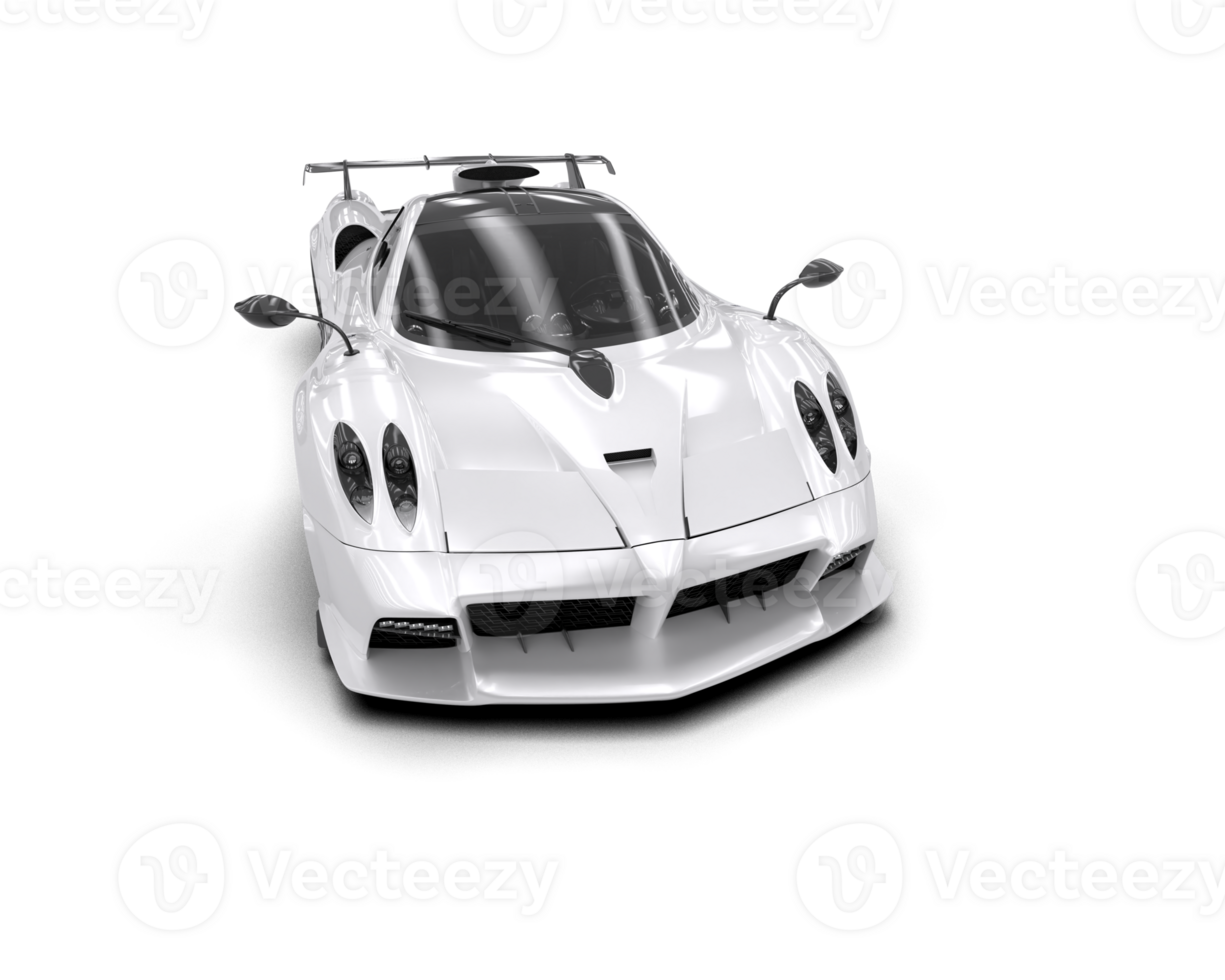 Realistic sport car isolated on background. 3d rendering - illustration png