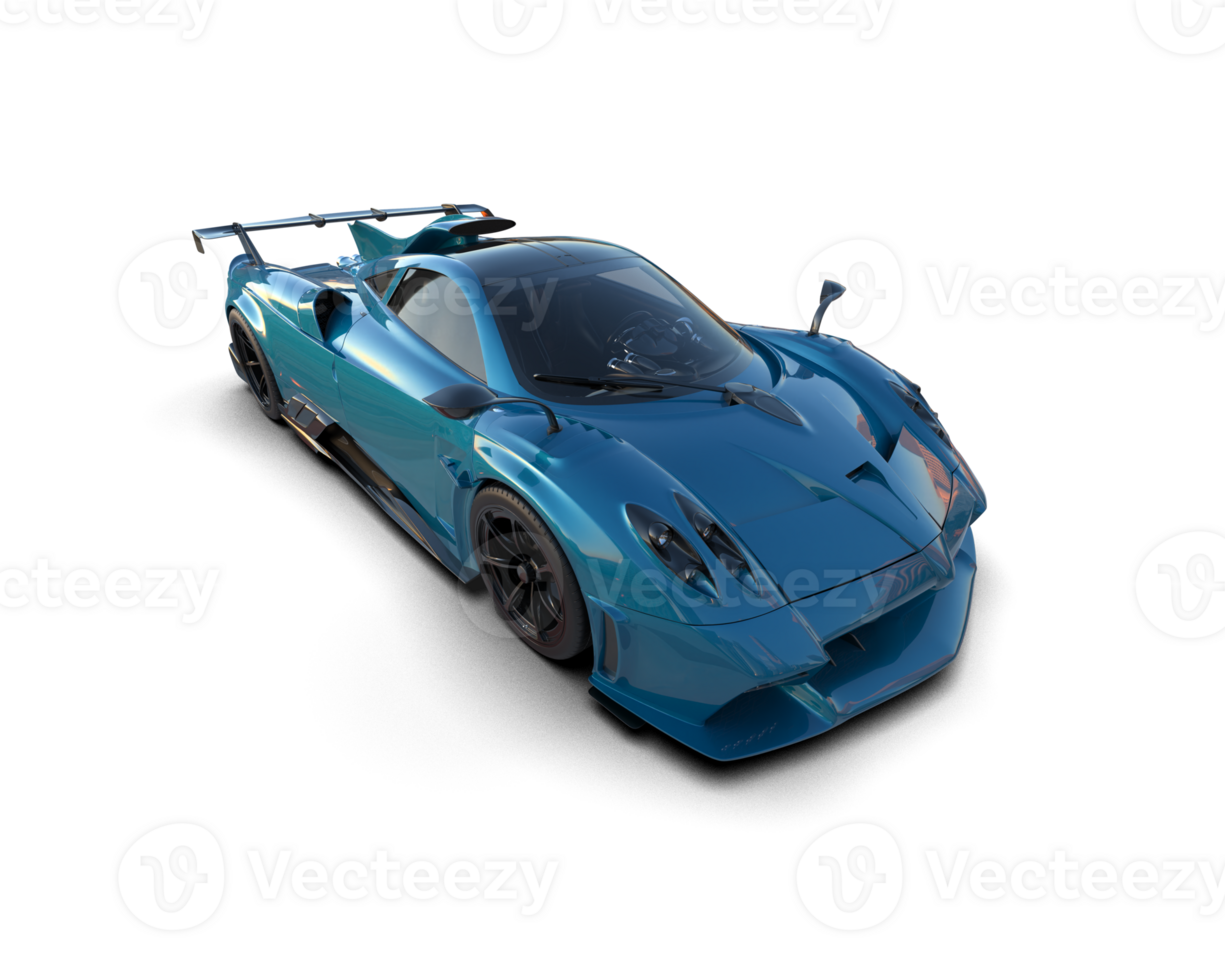 Realistic sport car isolated on background. 3d rendering - illustration png