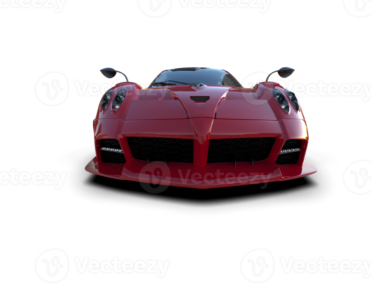 Realistic sport car isolated on background. 3d rendering - illustration png