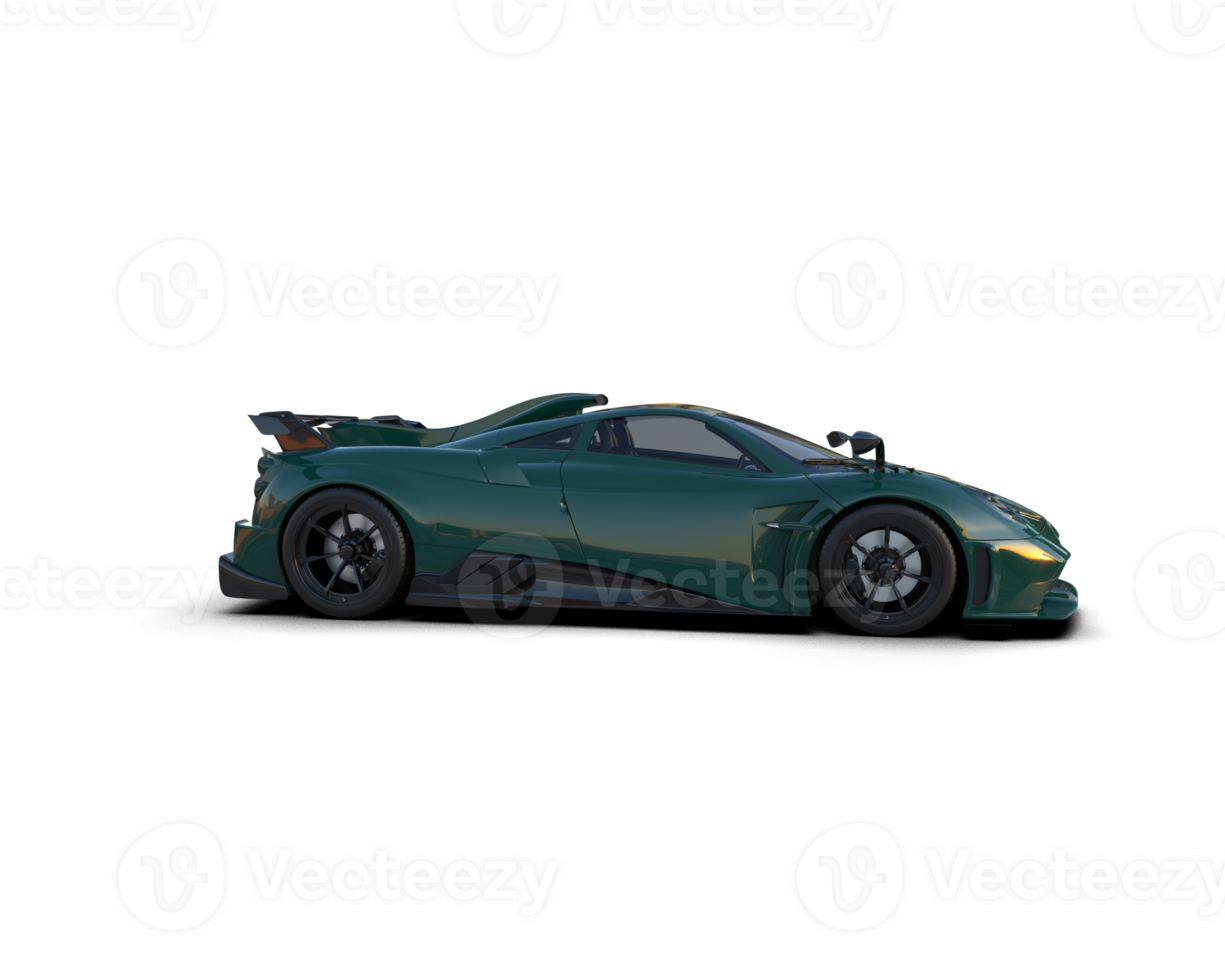 Realistic sport car isolated on background. 3d rendering - illustration png