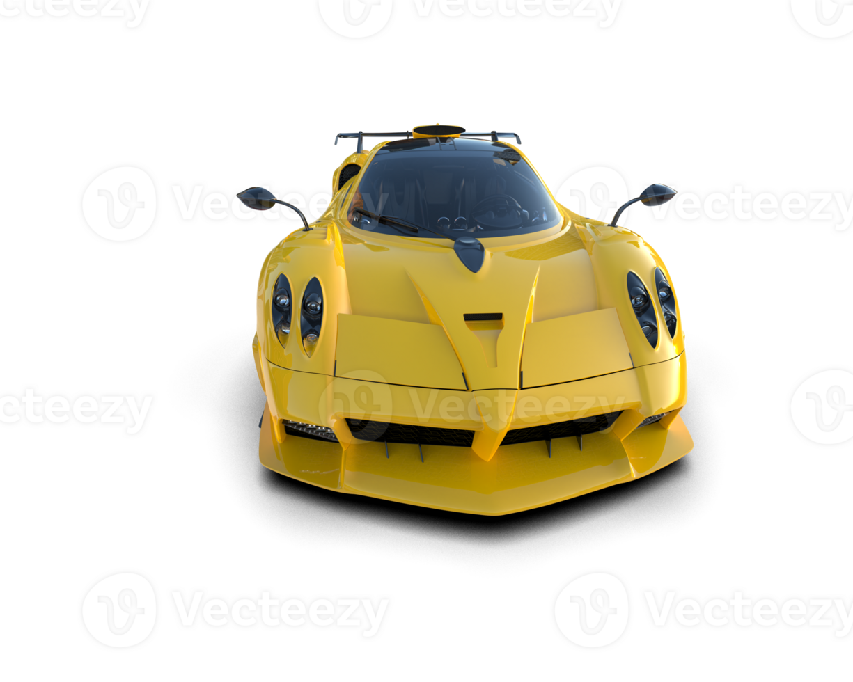Realistic sport car isolated on background. 3d rendering - illustration png