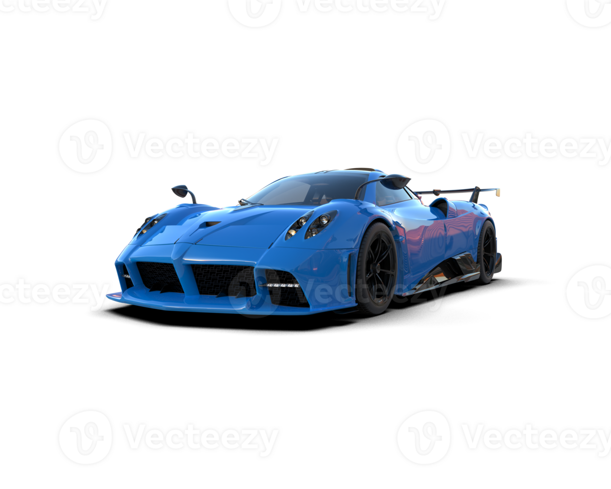 Realistic sport car isolated on background. 3d rendering - illustration png