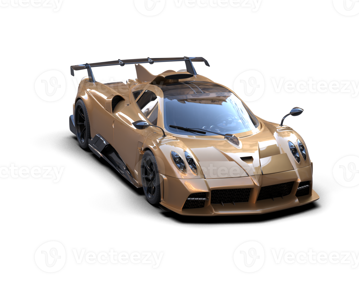 Realistic sport car isolated on background. 3d rendering - illustration png