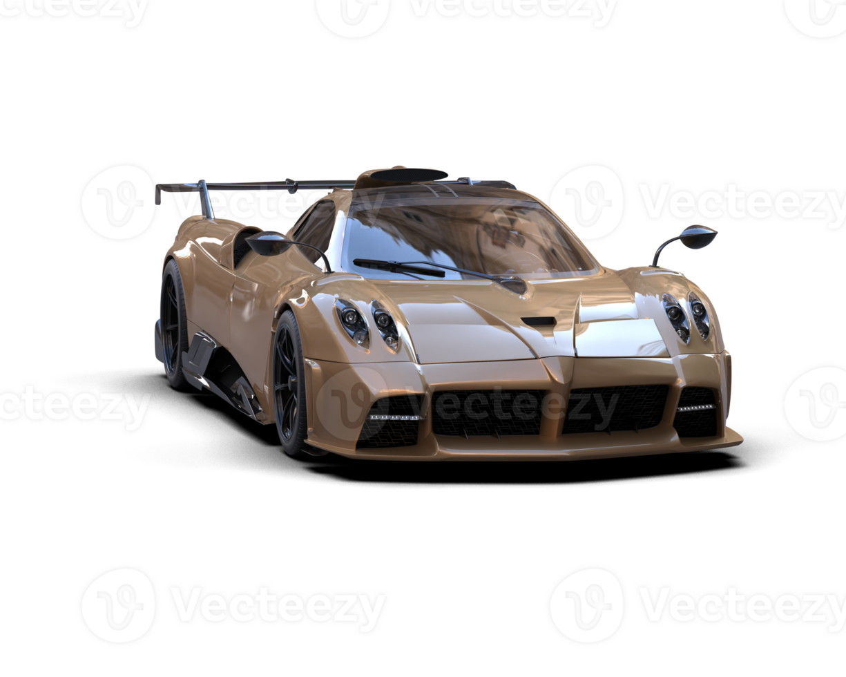 Realistic sport car isolated on background. 3d rendering - illustration png