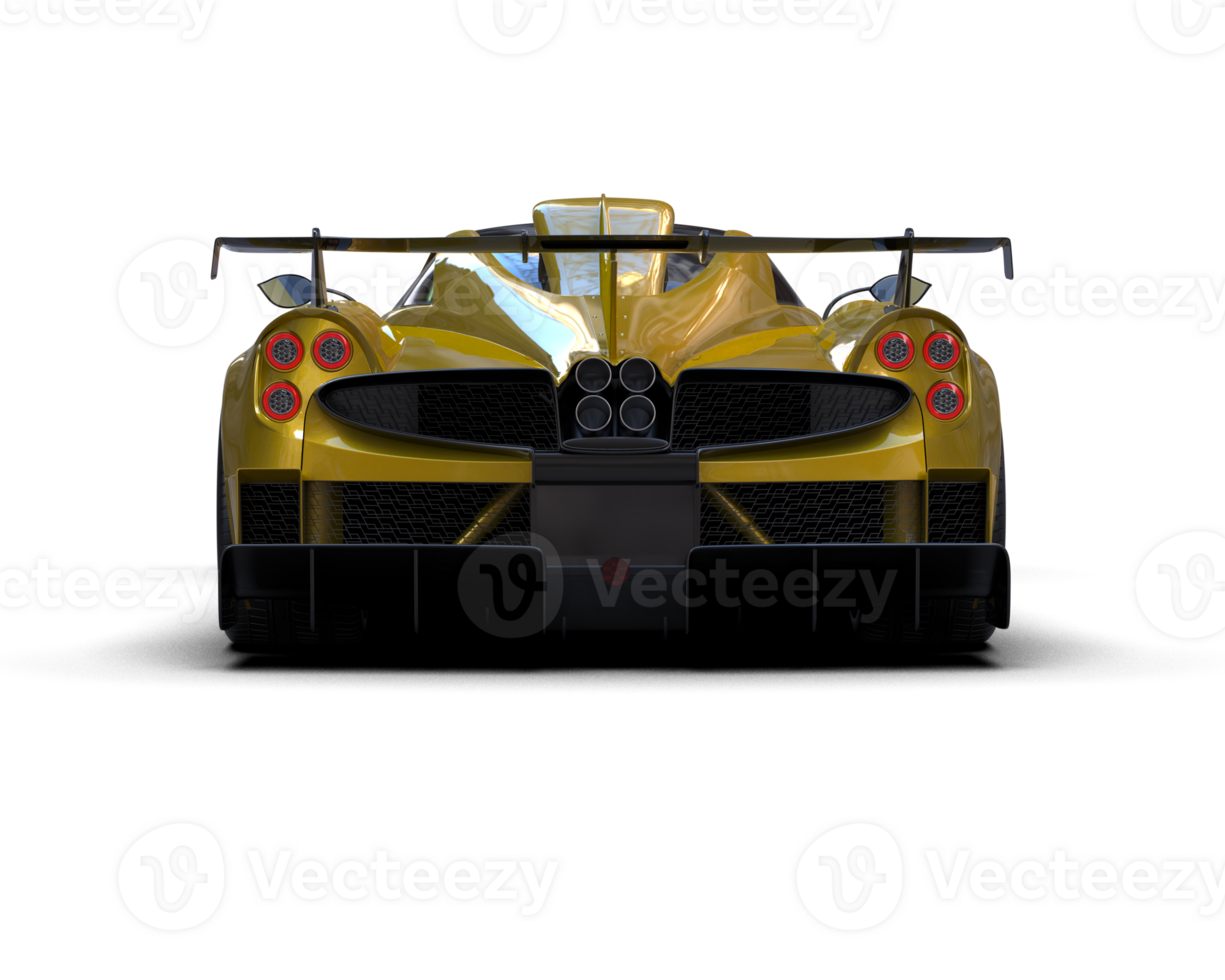 Realistic sport car isolated on background. 3d rendering - illustration png