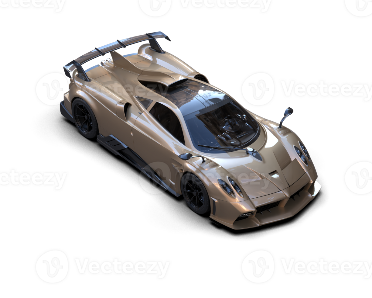 Realistic sport car isolated on background. 3d rendering - illustration png