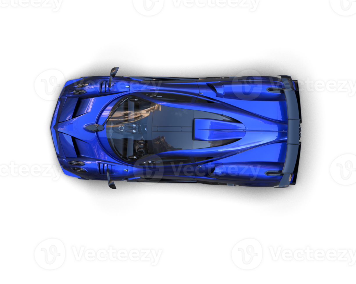 Realistic sport car isolated on background. 3d rendering - illustration png