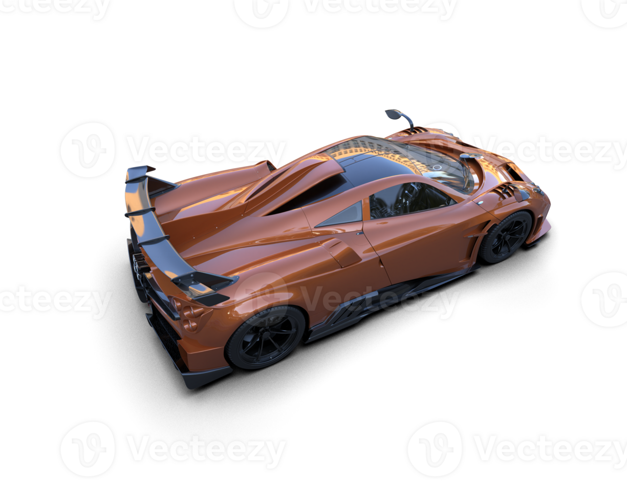 Realistic sport car isolated on background. 3d rendering - illustration png