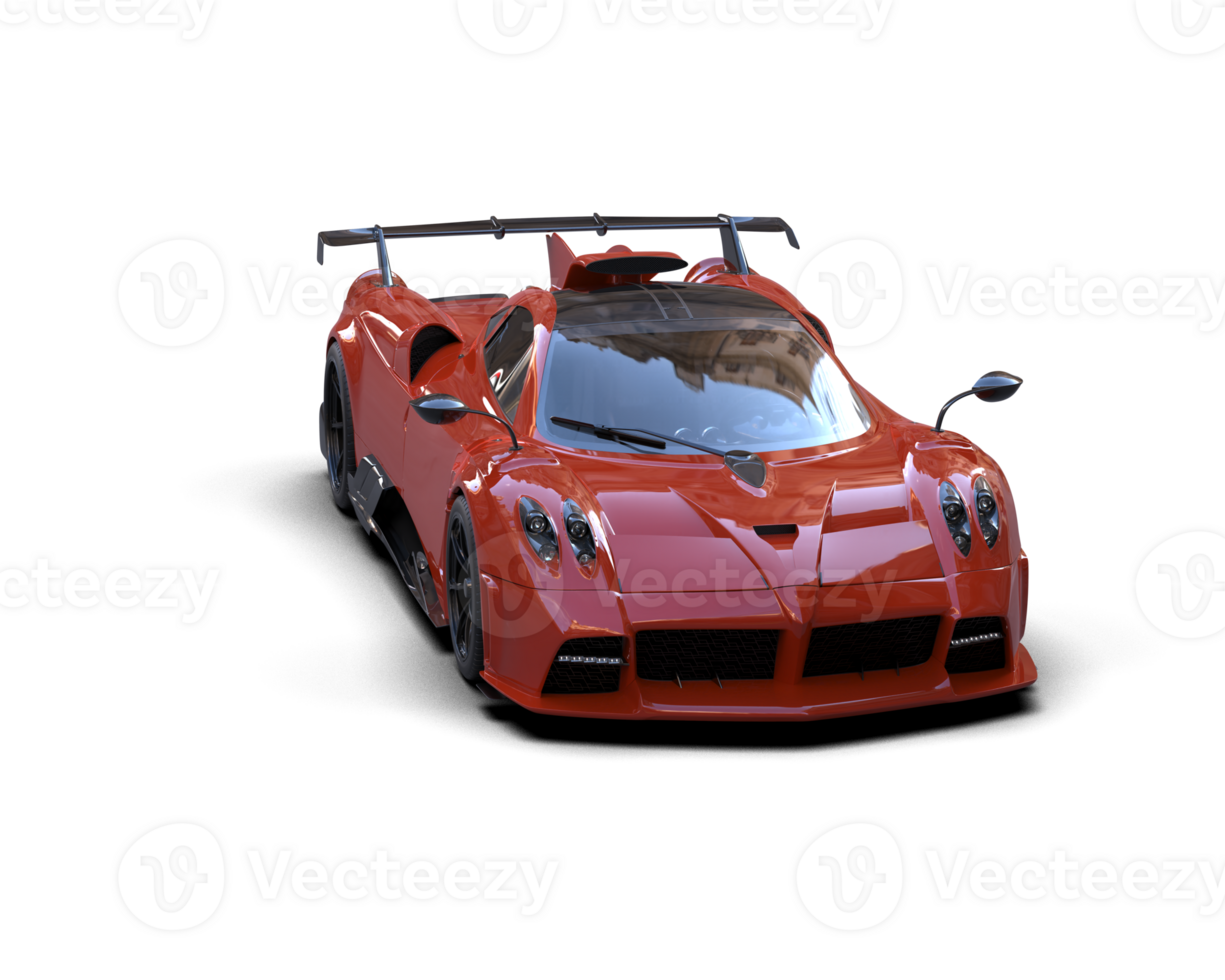 Realistic sport car isolated on background. 3d rendering - illustration png