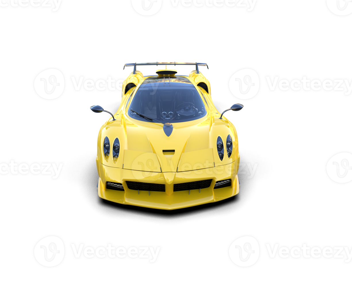 Realistic sport car isolated on background. 3d rendering - illustration png
