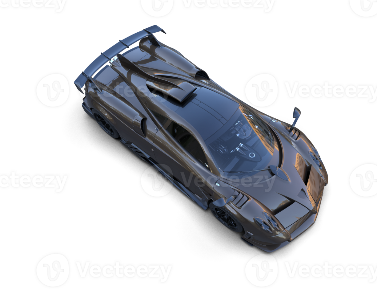 Realistic sport car isolated on background. 3d rendering - illustration png
