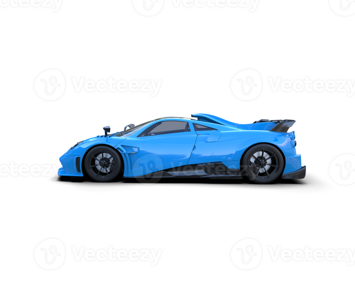 Realistic sport car isolated on background. 3d rendering - illustration png