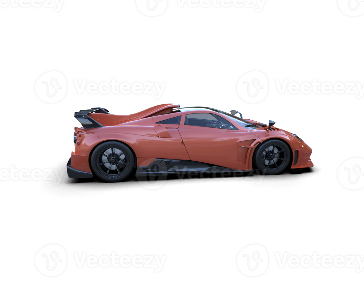 Realistic sport car isolated on background. 3d rendering - illustration png