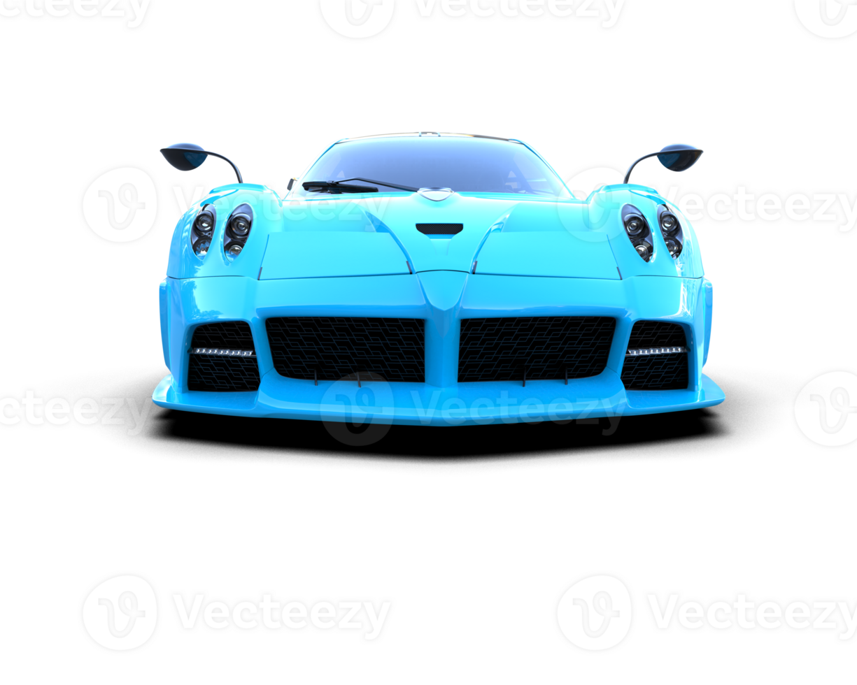 Realistic sport car isolated on background. 3d rendering - illustration png