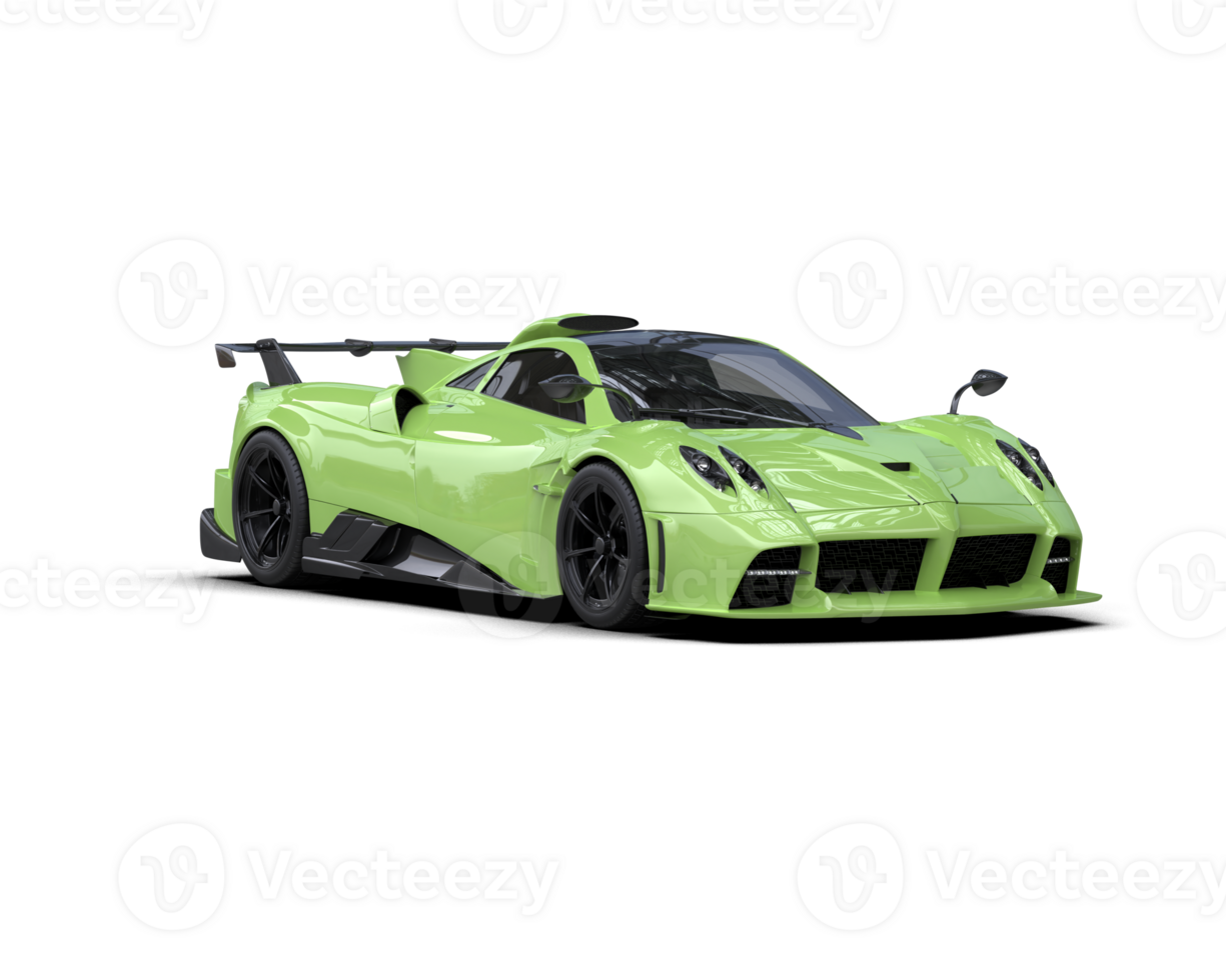 Realistic sport car isolated on background. 3d rendering - illustration png