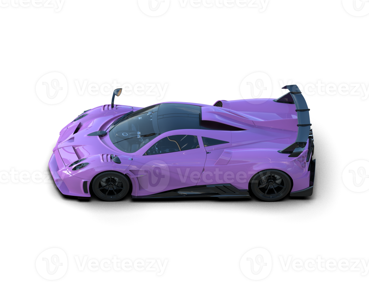 Realistic sport car isolated on background. 3d rendering - illustration png