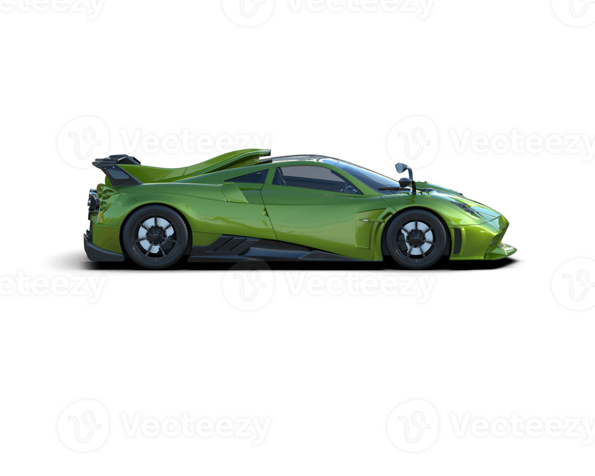 Realistic sport car isolated on background. 3d rendering - illustration png