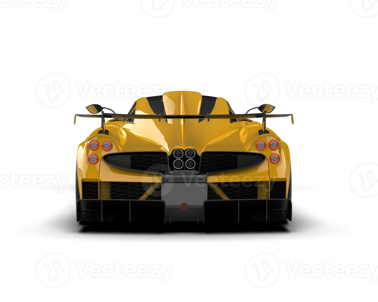 Realistic sport car isolated on background. 3d rendering - illustration png