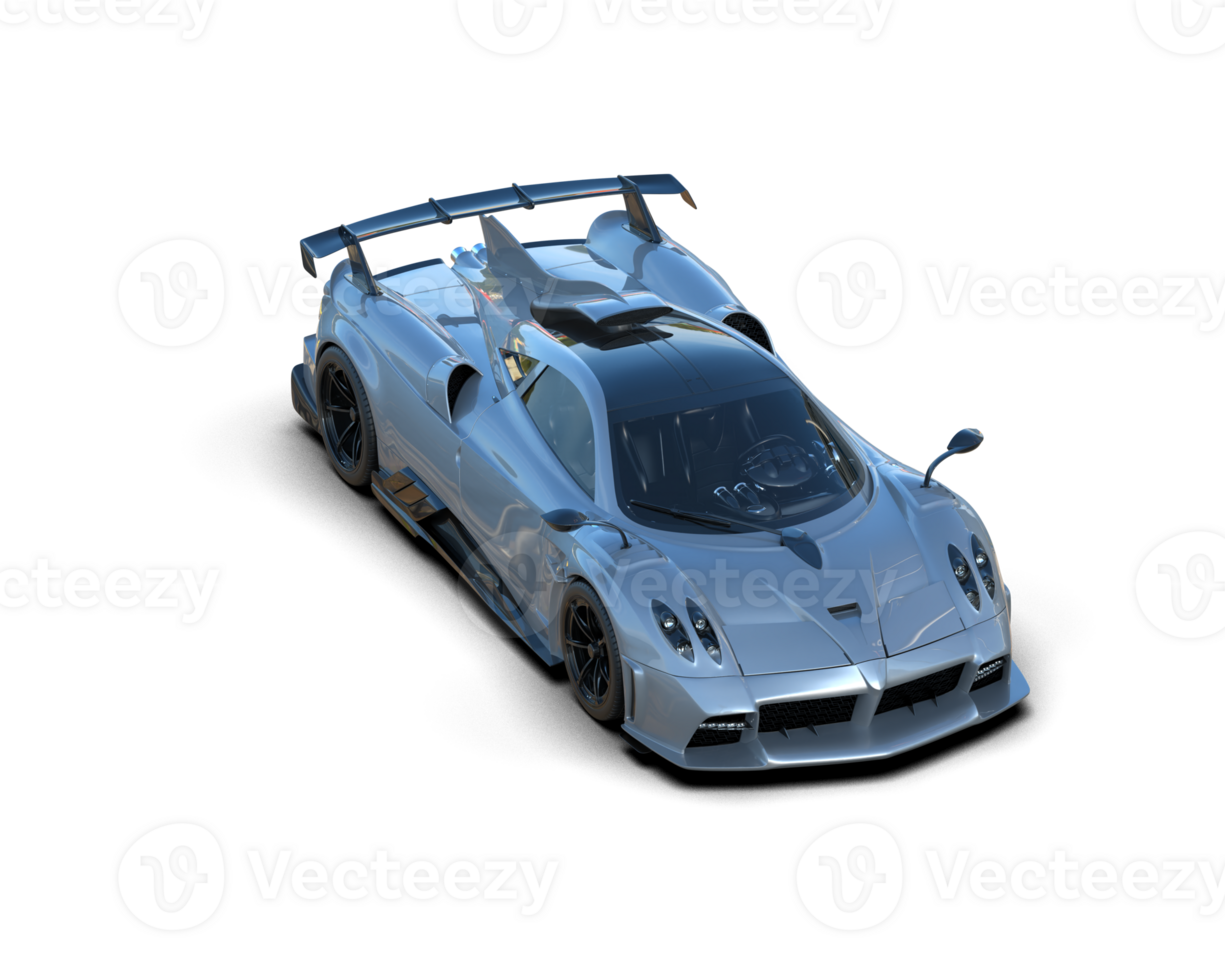 Realistic sport car isolated on background. 3d rendering - illustration png